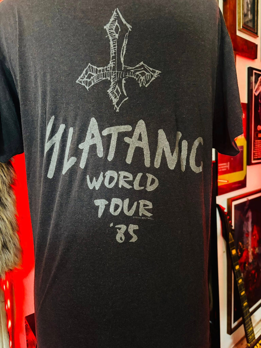 Slayer 'Slatanic Wehrmacht' Original 1985 Tour Men's Vintage T