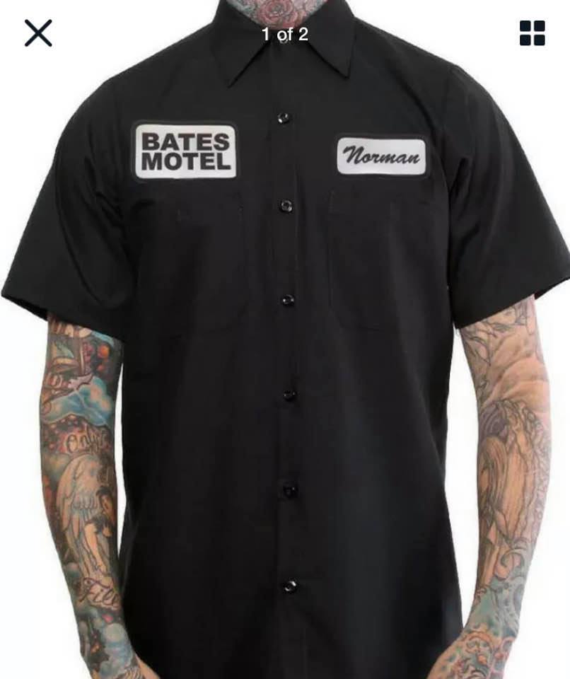 'Bates Motel' Button Up Work Shirt