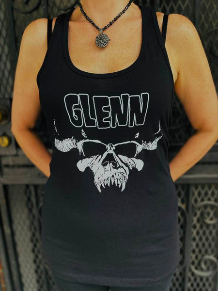Glenn Danzig Logo Women's Band Tank Top - Black | Band T-Shirt