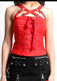Tripp - Cherry Pie Red Corset Top
