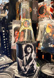Thin Lizzy Coozie featuring a black and white image of Phil Lynott playing guitar.