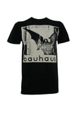 Bauhaus Undead black t-shirt featuring album artwork from Bella Lugosi's Dead, displayed on a white background.