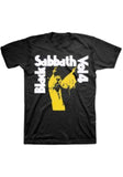 Black Sabbath Volume 4 black t-shirt featuring the album artwork, photographed flat on a white background.