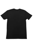 Plain back of The Crow Purple Eric Draven black t-shirt with no graphics, displayed against a white background.
