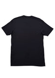 Plain back of Electric Wizard I Hate Electric Wizard black t-shirt featuring no graphics, displayed on a white background.