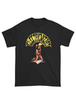 Front of Electric Wizard Sabbath black t-shirt featuring album artwork, displayed on a white background.