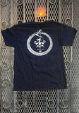 Back of EyeHateGod New Orleans black t-shirt featuring the ouroboros artwork and the words 'for the sick'.