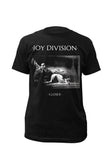 Joy Division Closer black t-shirt featuring album artwork, displayed on a white background.
