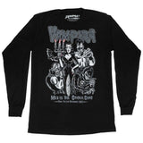 Vampira '1982 Tour' Long Sleeve Men's Graphic T-Shirt - Black