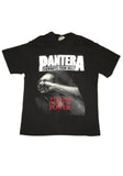Pantera Cowboys/Vulgar black t-shirt featuring Vulgar Display of Power album artwork along with white text 'Pantera Cowboys from Hell' above the image, displayed against a white background.