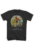 Queen A Day at the Races black t-shirt featuring album artwork, displayed on a white background.