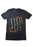 Front of Type O Negative October Rust black t-shirt featuring the thorn artwork from the album, displayed on a white background.