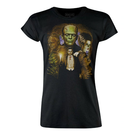 Universal Monsters - 'Color Collage' womens tee
