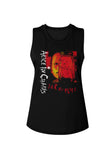 Alice in Chains Jar of Flies black sleeveless t-shirt featuring the album artwork with name in red and band name in white, photographed flat on a white background.
