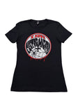 Front of Electric Wizard I Hate Electric Wizard black t-shirt featuring I Hate circular artwork, displayed on a white background.
