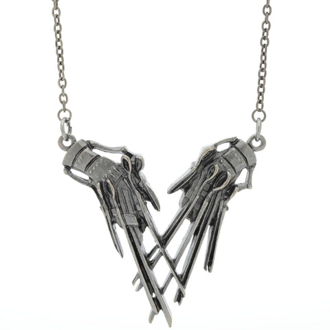 Edward Scissorhands Hands Pendant Necklace