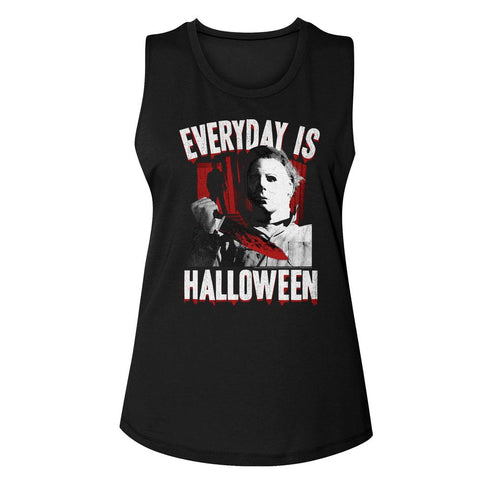 Halloween - 'Everyday is....' womens sleeveless tee
