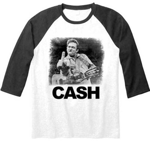 Johnny Cash 3/4 sleeve 'Finger'